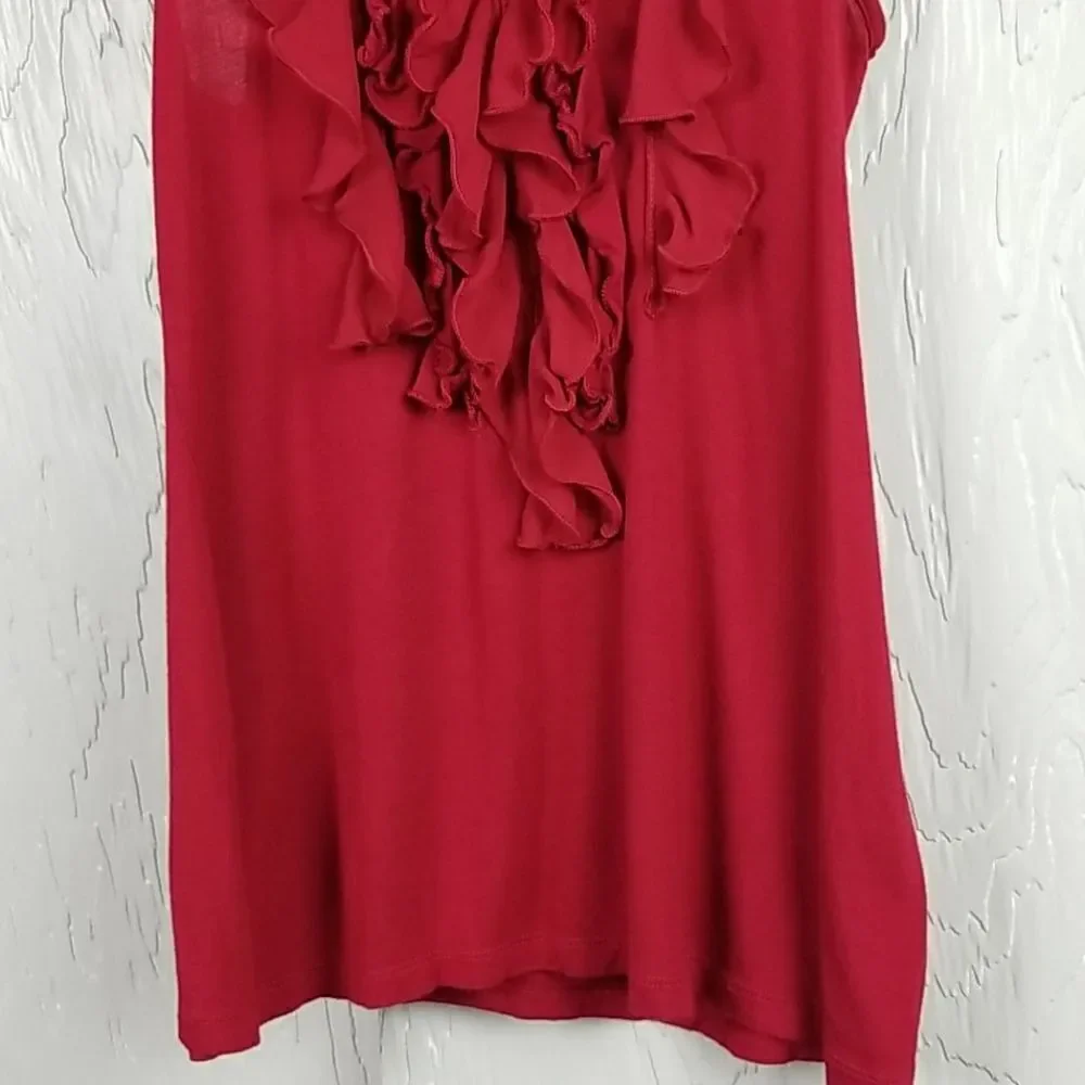 🖤5/$20🖤 EXPRESS.. red ruffled tank - Picture 3 of 10